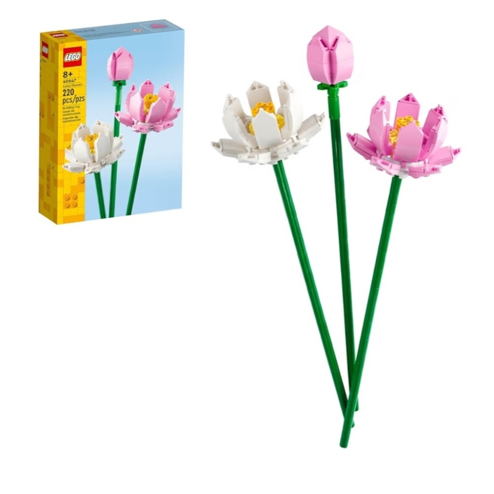LEGO Lotus Flowers Building Toy Set 40647 (Like New)